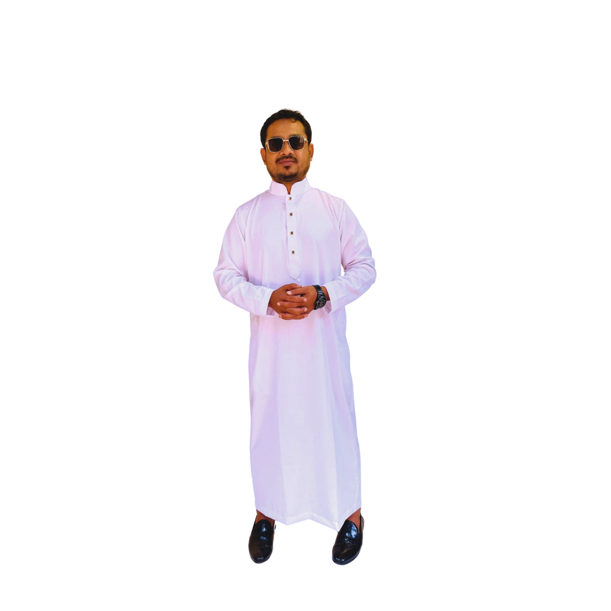 Eid Special Premium Men's V Neck & Collar Jubba